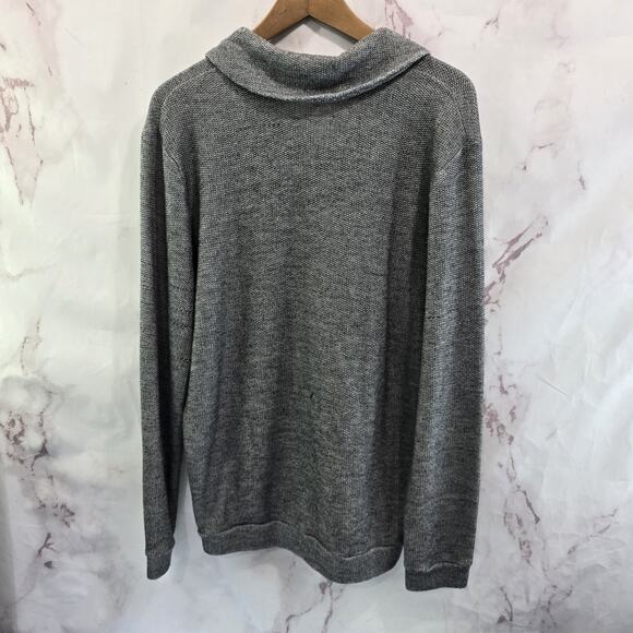 Marine Layer Sweatshirt Mens Medium Gray Pullover Cowl Neck Roll Neck - Picture 5 of 12